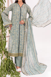 NUSL3348 Printed Cambric Suit - Unstitched 3Pc